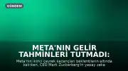 Meta'nın Gelir Tahminleri Tutmadı: Zuckerberg'in Yapay Zeka Tanıtımları Yetersiz Kaldı
