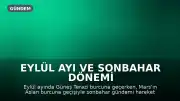 Eylül Ayı ve Sonbahar Dönemi Astrolojik Beklentiler