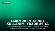Tarımda İnternet Kullanımı Yüzde 86'ya Yükseldi