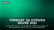 Türksat 3A Uydusu Devre Dışı Kalıyor: Kanal Listesi Güncellemesi Gerekebilir