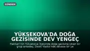 Yüksekova'da Doğa Gezisinde Dev Yengeç Görüntülendi