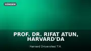 Prof. Dr. Rıfat Atun, Harvard'da Eğitim ve İnovasyon Dekanı Olarak Tarih Yazdı