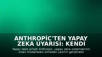 Anthropic'ten Yapay Zeka Uyarısı: Kendi Kendini Geliştirebilir Sistemler Yolda