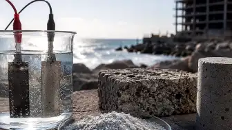Deniz Suyu ve Elektrikle Betona Alternatif Mineral Üretildi