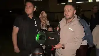 Yüksekova'da Öğrenciler Gökyüzü Gözlem Etkinliğinde Buluştu
