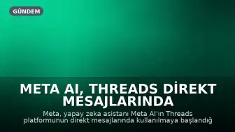 Meta AI, Threads Direkt Mesajlarında Kullanıma Sunuldu