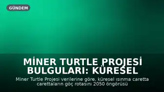 Miner Turtle Projesi Bulguları: Küresel Isınma Caretta Carettaların Göç Rotasını 25 Yıl Öne Çekti
