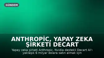 Anthropic, Yapay Zeka Şirketi Decart AI'ı 6 Milyar Dolara Satın Almak İçin Görüşüyor