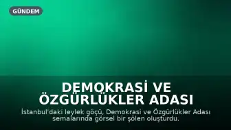 Demokrasi ve Özgürlükler Adası Semalarında Leylek Göçü Görsel Şölen Sundu