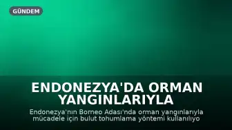 Endonezya'da Orman Yangınlarıyla Mücadelede Bulut Tohumlama Yöntemi Kullanılıyor