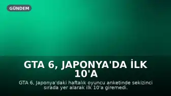 GTA 6, Japonya'da İlk 10'a Giremedi: Pokémon ve Zelda Zirvede