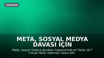 Meta, Sosyal Medya Davası İçin 16.7 Milyar Dolara Kadar Ödeme Yapmayı Kabul Etti