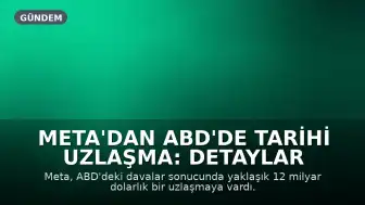 Meta'dan ABD'de Tarihi Uzlaşma: Detaylar ve Türkiye'ye Etkileri