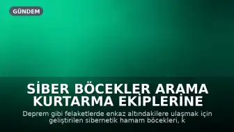 Siber Böcekler Arama Kurtarma Ekiplerine Katılabilir
