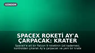 SpaceX Roketi Ay'a Çarpacak: Krater Oluşturması Bekleniyor