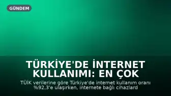 Türkiye'de İnternet Kullanımı: En Çok Televizyonlar Bağlantılı Cihaz Olarak Öne Çıkıyor