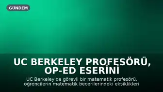 UC Berkeley Profesörü, Op-Ed Eserini Düzenlemek İçin Yapay Zeka Kullandığını İtiraf Etti