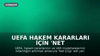 UEFA Hakem Kararları İçin 'Net Çizgi' Platformunu Hayata Geçirdi