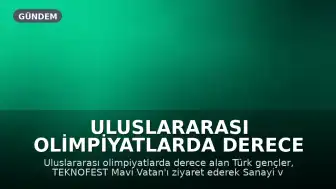 Uluslararası Olimpiyatlarda Derece Alan Gençler TEKNOFEST Mavi Vatan'ı Ziyaret Etti