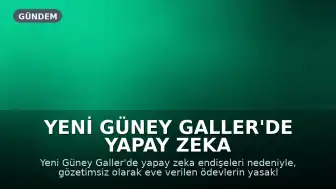 Yeni Güney Galler'de Yapay Zeka Kaygıları Nedeniyle Gözetimsiz Ev Ödevleri Yasaklanabilir