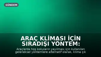 Araç Kliması İçin Sıradışı Yöntem: Ahşap Mandal Kullanımı