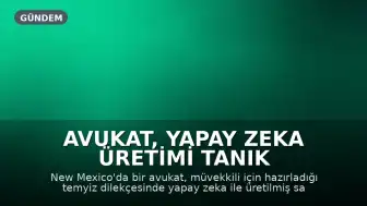 Avukat, Yapay Zeka Üretimi Tanık İfadeleriyle Mahkemeyi Yanıltmaya Çalıştı