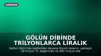 Gölün Dibinde Trilyonlarca Liralık 'Beyaz Altın' Keşfedildi: Dünyanın En Büyük Lityum Rezervi Ortaya Çıktı