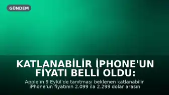 Katlanabilir iPhone'un Fiyatı Belli Oldu: Apple'ın En Pahalı Modeli Olacak