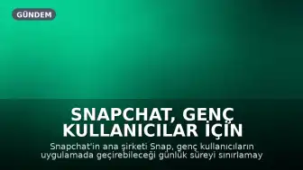 Snapchat, Genç Kullanıcılar İçin Günlük Ekran Süresi Kısıtlaması Getiriyor