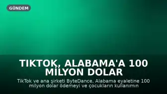 TikTok, Alabama'a 100 Milyon Dolar Ödeyecek, Çocukların Günlük Kullanımını Kısıtlayacak