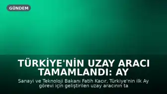 Türkiye'nin Uzay Aracı Tamamlandı: Ay Görevi İçin TUSAŞ'a Gönderildi