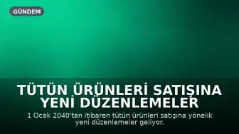 Tütün Ürünleri Satışına Yeni Düzenlemeler Getiriliyor: Elektronik Yaş Doğrulaması ve Alan Yasakları Yolda