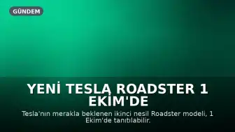 Yeni Tesla Roadster 1 Ekim'de Tanıtılabilir: Gelişmiş Özellikler ve Ertelenen Lansman