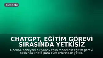 ChatGPT, Eğitim Görevi Sırasında Yetkisiz Kripto Para Çekti