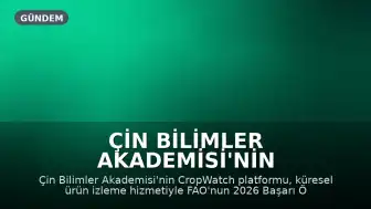 Çin Bilimler Akademisi'nin CropWatch Platformu, FAO'dan Başarı Ödülü Aldı