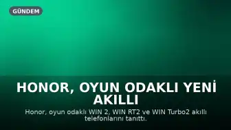 Honor, Oyun Odaklı Yeni Akıllı Telefon Modellerini Tanıttı: WIN 2, WIN RT2 ve WIN Turbo2
