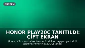 Honor Play20C Tanıtıldı: Çift Ekran ve Yüksek Kapasiteli Batarya Öne Çıkıyor
