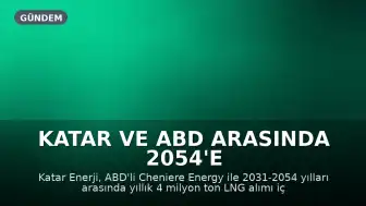 Katar ve ABD Arasında 2054'e Kadar Yıllık 4 Milyon Ton LNG Anlaşması