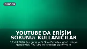 YouTube'da Erişim Sorunu: Kullanıcılar Platforma Girişte Zorluk Yaşıyor