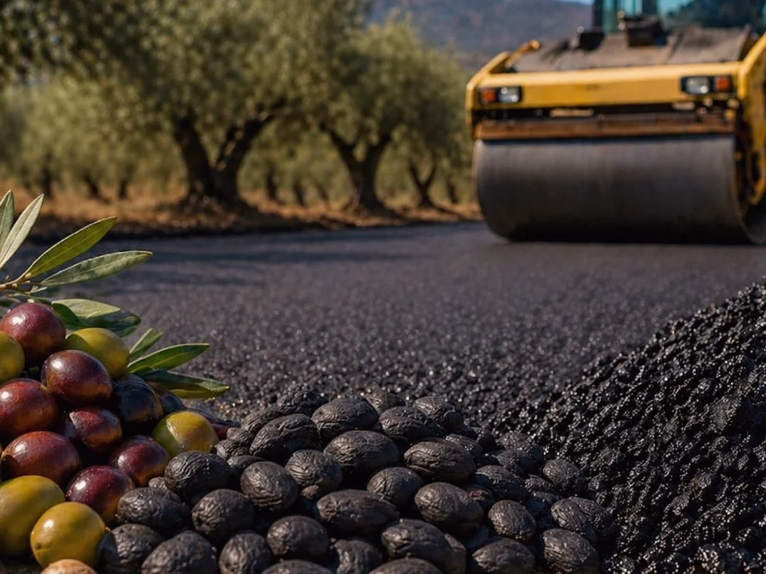 Zeytin Çekirdeklerinden Çevre Dostu Asfalt Üretimi Başladı